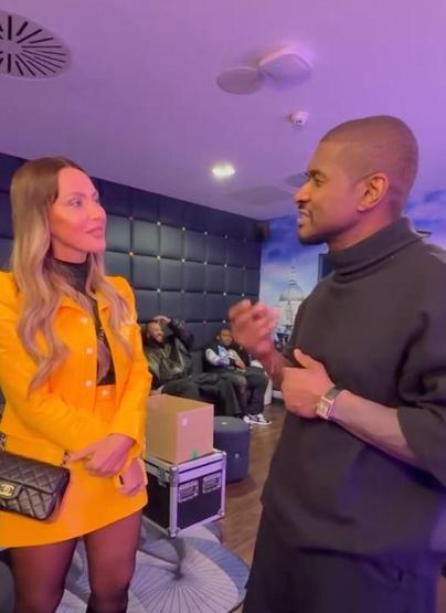 Hadise ile R&B müziğin efsane ismi Usher yan yana CENNETTEN BİR KARE