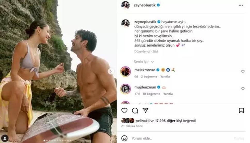 Zeynep Bastık ve Serkay Tütüncü aşklarını haykırdı