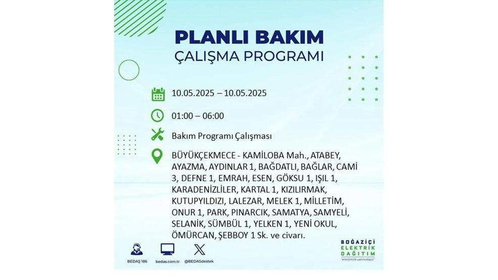 10 MAYIS İSTANBUL ELEKTRİK KESİNTİSİ: İstanbulda Elektrikler Ne Zaman Gelecek BEDAŞ AYEDAŞ 10 Mayıs Elektrik Kesintisi Açıklaması