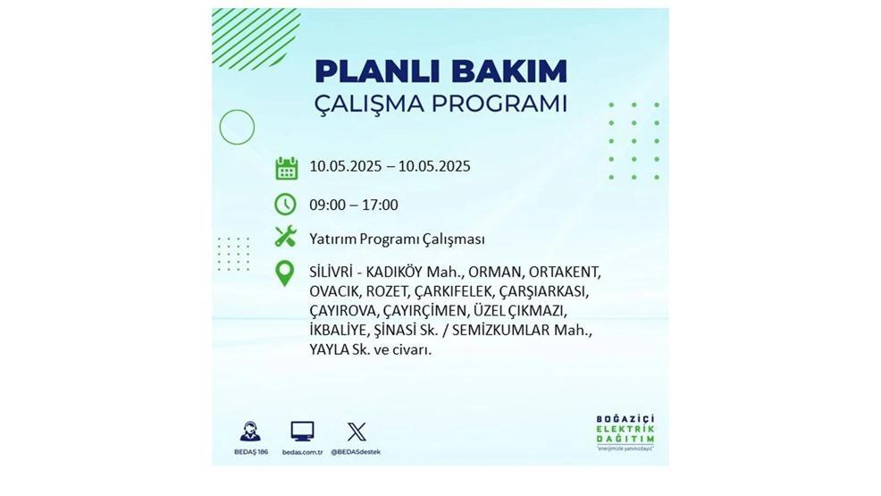 10 MAYIS İSTANBUL ELEKTRİK KESİNTİSİ: İstanbulda Elektrikler Ne Zaman Gelecek BEDAŞ AYEDAŞ 10 Mayıs Elektrik Kesintisi Açıklaması