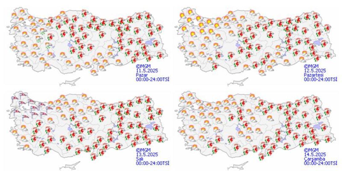 Dikkat Meteoroloji il il uyardı: Kuvvetli sağanak ve rüzgar alarmı