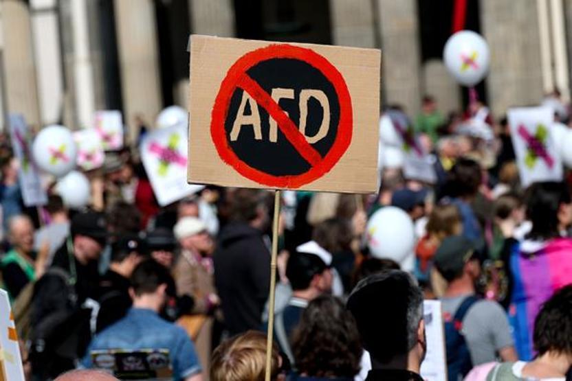 Almanyada 60tan fazla kentte aşırı sağcı AfD karşıtı gösteri