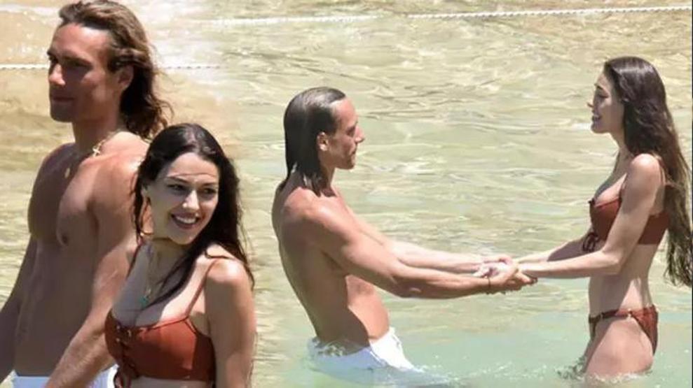 Rafael Cemo Çetin, Dilan Çiçek Denize çok aşık Plajdan fotoğraf paylaştılar