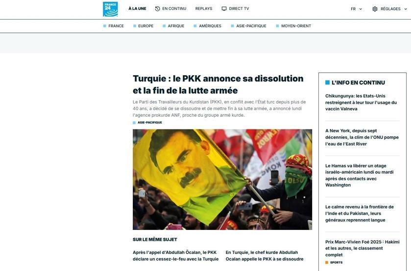 Dış basın FLAŞ koduyla duyurdu: PKK kendini feshettiğini duyurdu Erdoğan için büyük bir zafer