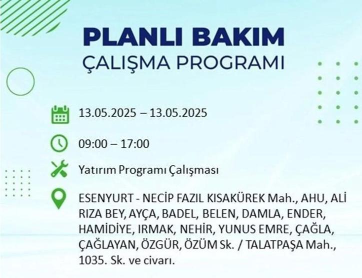 13 MAYIS ELEKTRİK KESİNTİSİ: İstanbul’da elektrikler ne zaman gelecek BEDAŞ elektrik kesintisi 8 saate kadar çıkacak