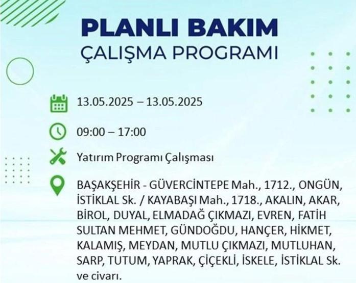 13 MAYIS ELEKTRİK KESİNTİSİ: İstanbul’da elektrikler ne zaman gelecek BEDAŞ elektrik kesintisi 8 saate kadar çıkacak