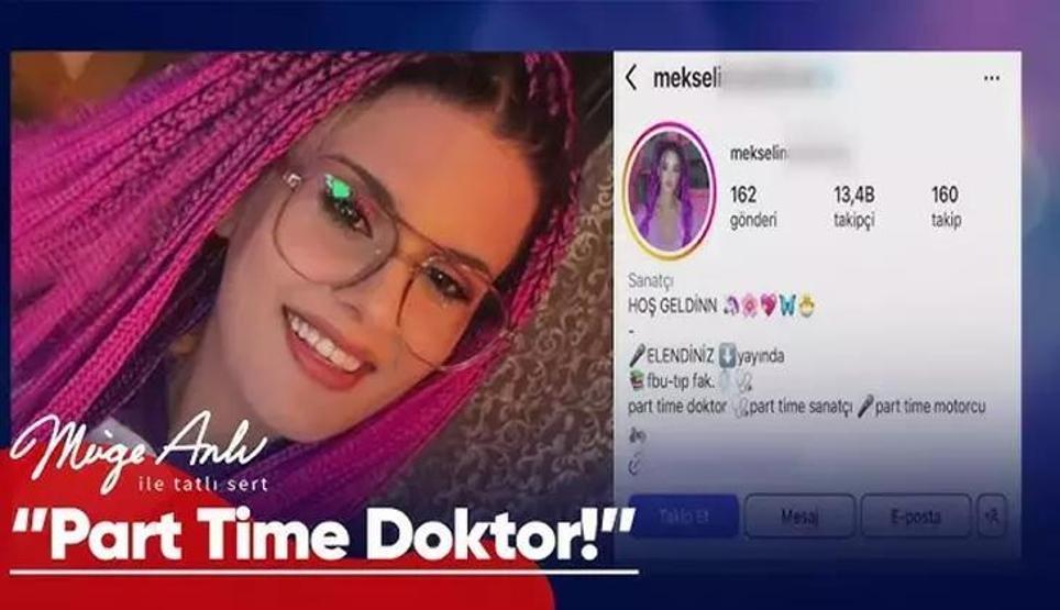 Müge Anlı fenomen Mekselina kimdir Instagram fenomeni Mekselina kaç yaşında Fenerbahçe Üniversitesi Tıpa geçiş yaptığını iddia etti