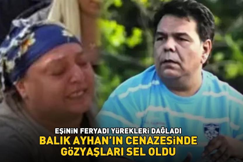 Balık Ayhan son yolculuğuna uğurlandı Eşinin feryadı yürekleri dağladı ‘DARBUKANI SUSTURDUN, SON SAHNEDESİN’