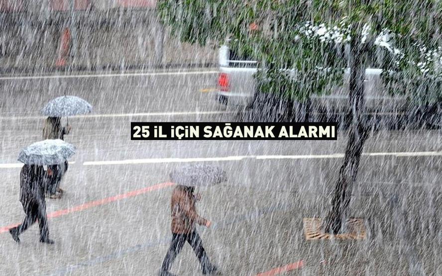 Bu illerde yaşayanlar dikkat Meteoroloji tek tek uyardı: 25 il için sağanak alarmı