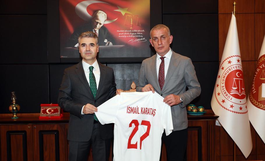 TFF Başkanı İbrahim Hacıosmanoğlu, Gaziantepte bir dizi ziyarette bulundu