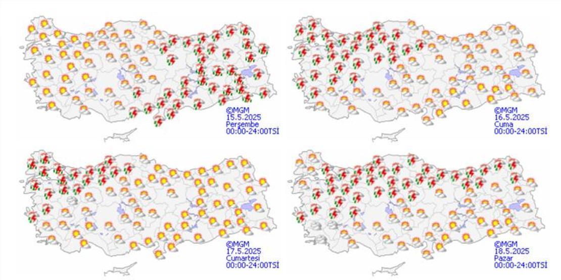 Dikkat Meteoroloji uyardı: 2 bölge 5 il için kuvvetli sağanak alarmı
