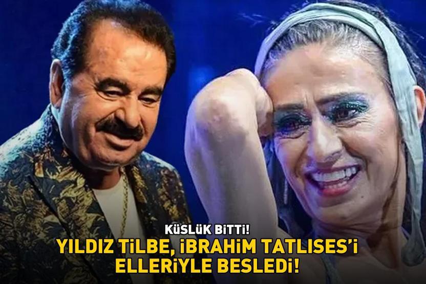 KÜSLÜK BİTTİ Yıldız Tilbe, İbrahim Tatlısesi elleriyle besledi