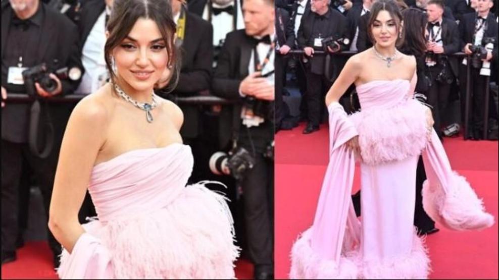 Cannesda Hande Erçel rüzgarı Kırmızı halıda basının ilgi odağı oldu