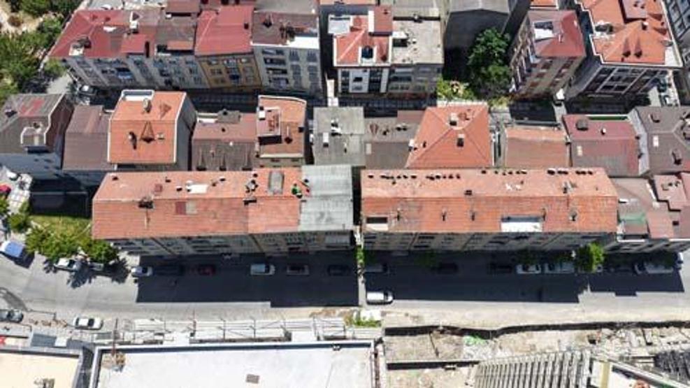 HABER... Burası İstanbulun kalbi Fotoğraf bugün çekildi: 2 bloklu sitede 50 daire var...
