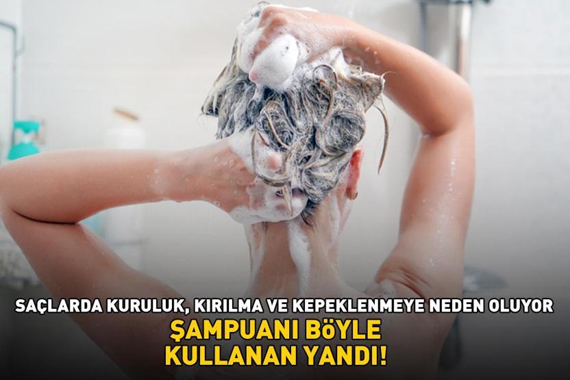 Şampuanı böyle kullanan yandı Uzman isim uyardı: Saçlarda kuruluk, kırılma ve kepeklenmeye neden oluyor