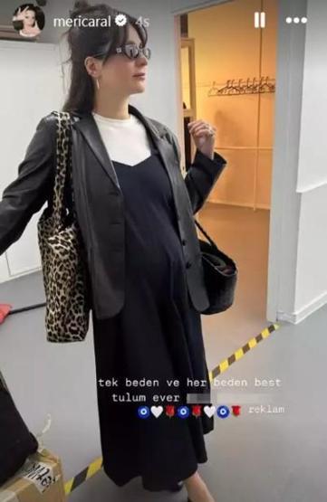 Meriç Araldan karnı burnunda poz