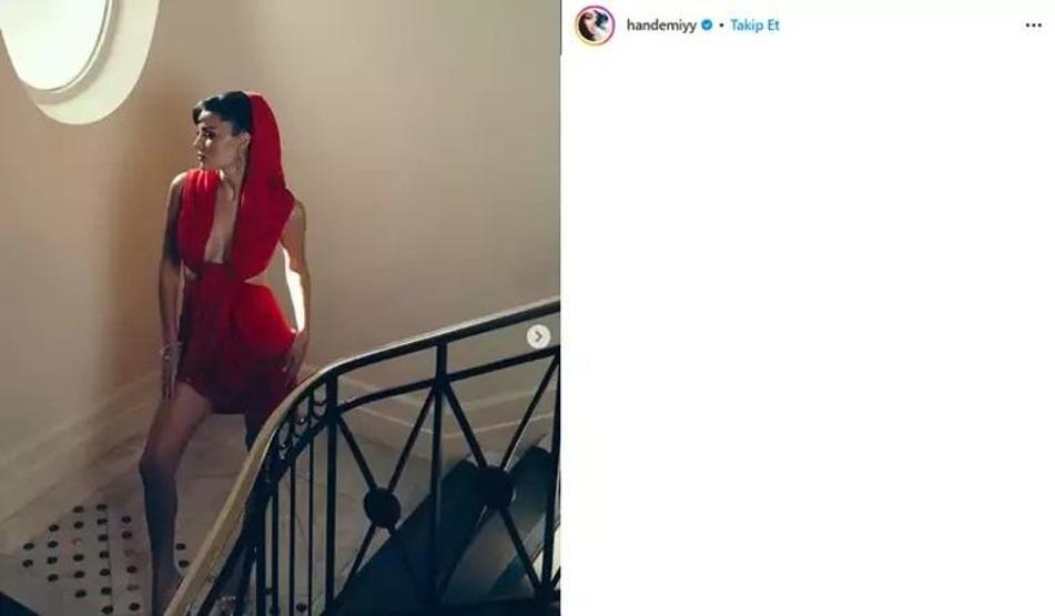 Hande Erçel kırmızılar içinde SOSYAL MEDYAYI YAKTI GEÇTİ