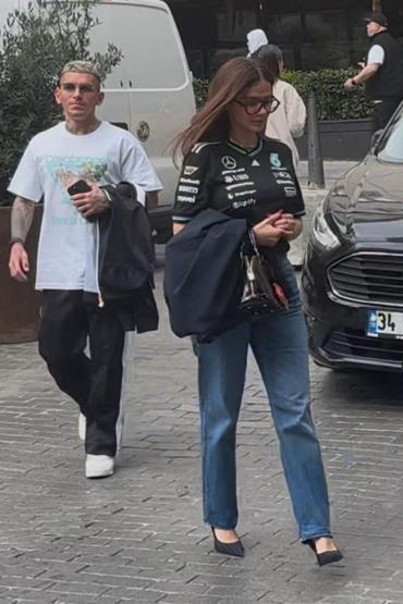 Galatasarayın yıldızı Lucas Torreira ile Essin Baris aşkı şampiyonlukta ifşa oldu