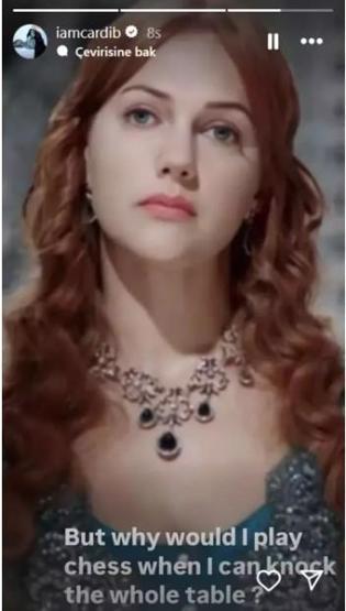 Cardi Bden Hürrem Sultanlı gönderme