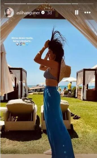 Aslıhan Güner bikinili pozuyla hayran bıraktı