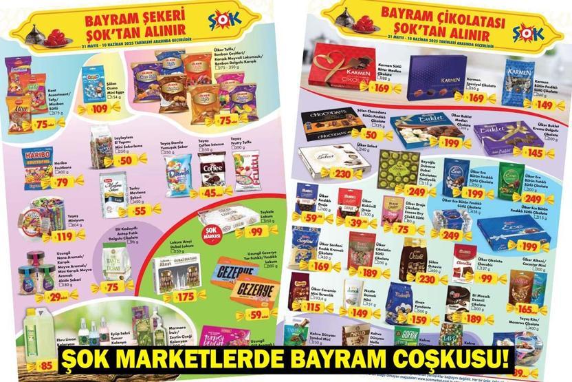 ŞOK 21 MAYIS-10 HAZİRAN BAYRAM KATALOĞU: ŞOK aktüel yeni hafta indirimlerini duyurdu