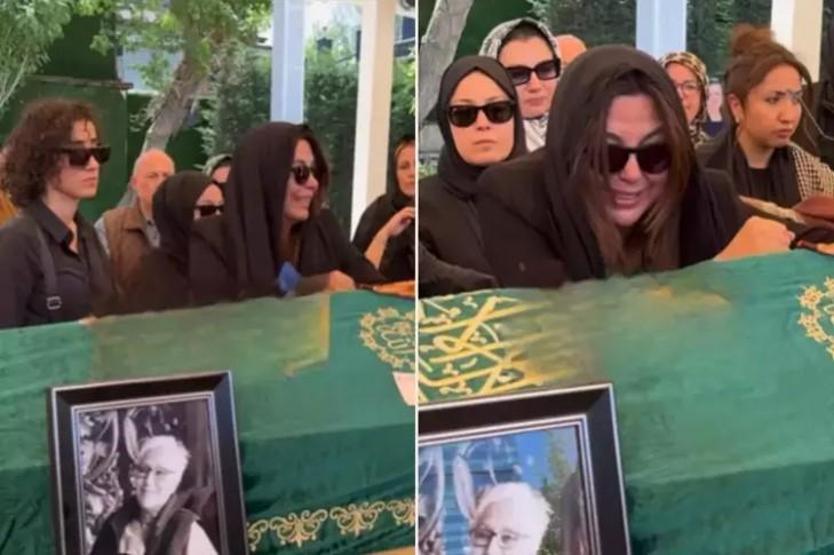 Aslı Hünel ve Saruhan Hünelden annelerine son veda Gözyaşları sel oldu