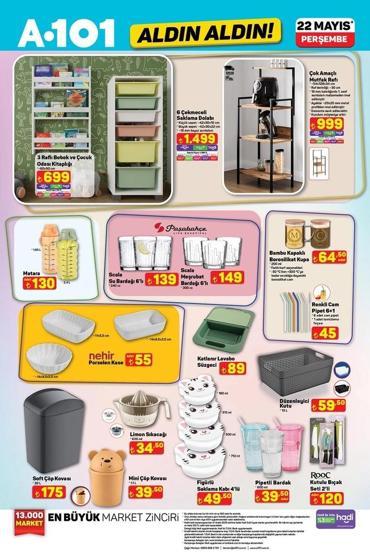 22 MAYIS A101 AKTÜEL ÜRÜNLER KATALOĞU: A101de Bu Perşembe Tiny House ve Karavan Fırsatı
