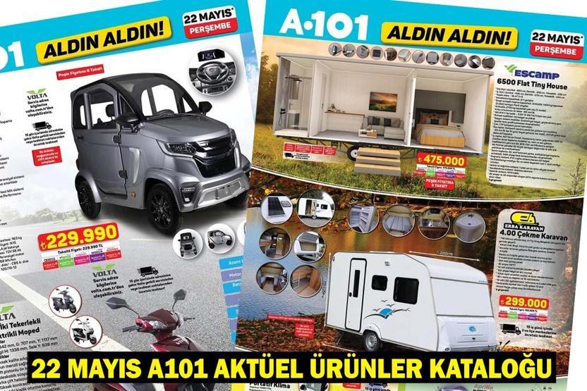 22 MAYIS A101 AKTÜEL ÜRÜNLER KATALOĞU: A101de Bu Perşembe Tiny House ve Karavan Fırsatı