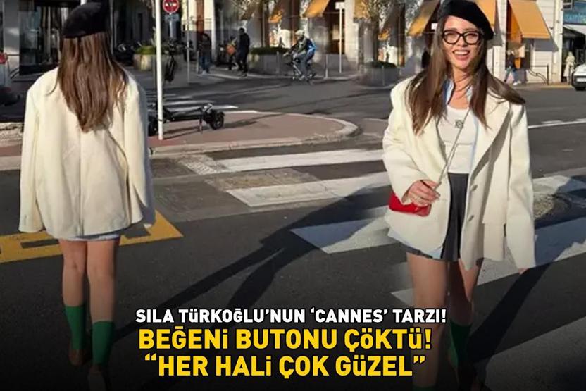 Kızılcık Şerbetinin Doğası Sıla Türkoğluna bakın Cannes tarzı olay oldu BEĞENİ BUTONU ÇÖKTÜ