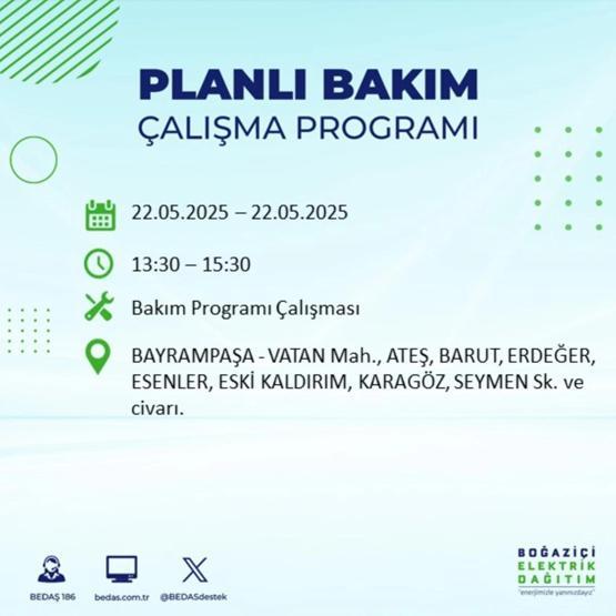 İSTANBULDA BÜYÜK ELEKTRİK KESİNTİSİ: 22 Mayıs İstanbul Elektrik Kesintisi Ne Zaman Bitecek İstanbulda Elektrikler Ne Zaman Gelecek BEDAŞ AYEDAŞ Elektrik Arıza Sorgulama