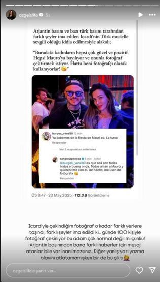 Galatasarayın yıldızı Icardi ile Özge Atalay yakınlaştı iddiası China Suarezden olay yorum: Beni fotoğrafçı olarak kullanıyorlar