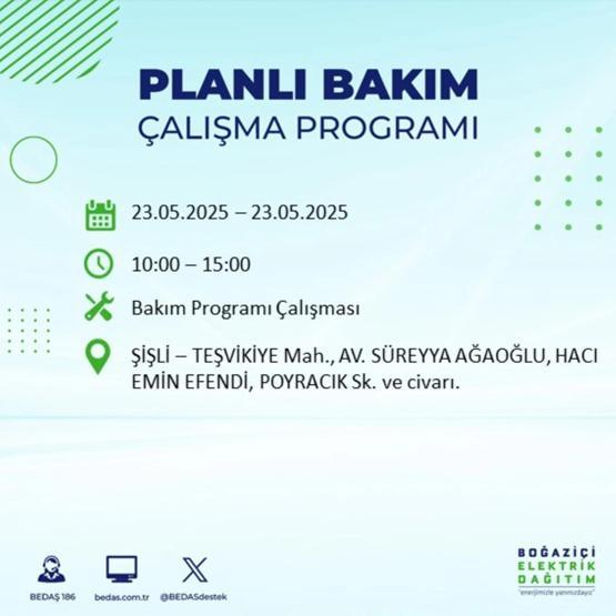 58 YERDE ELEKTRİKLER KESİK: 23 Mayıs İstanbul Elektrik Kesintisi Ne Zaman Bitecek İstanbulda Elektrikler Ne Zaman Gelecek BEDAŞ AYEDAŞ Elektrik Arıza Sorgulama