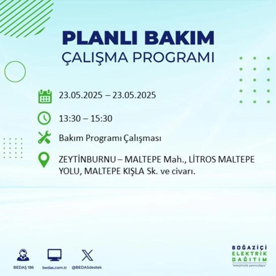 58 YERDE ELEKTRİKLER KESİK: 23 Mayıs İstanbul Elektrik Kesintisi Ne Zaman Bitecek İstanbulda Elektrikler Ne Zaman Gelecek BEDAŞ AYEDAŞ Elektrik Arıza Sorgulama