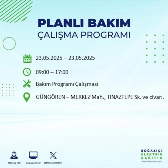 58 YERDE ELEKTRİKLER KESİK: 23 Mayıs İstanbul Elektrik Kesintisi Ne Zaman Bitecek İstanbulda Elektrikler Ne Zaman Gelecek BEDAŞ AYEDAŞ Elektrik Arıza Sorgulama