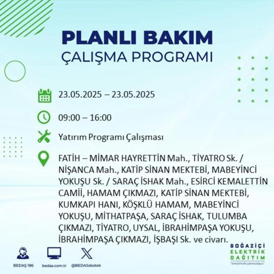 58 YERDE ELEKTRİKLER KESİK: 23 Mayıs İstanbul Elektrik Kesintisi Ne Zaman Bitecek İstanbulda Elektrikler Ne Zaman Gelecek BEDAŞ AYEDAŞ Elektrik Arıza Sorgulama