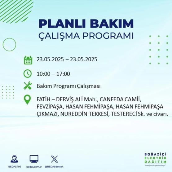 58 YERDE ELEKTRİKLER KESİK: 23 Mayıs İstanbul Elektrik Kesintisi Ne Zaman Bitecek İstanbulda Elektrikler Ne Zaman Gelecek BEDAŞ AYEDAŞ Elektrik Arıza Sorgulama