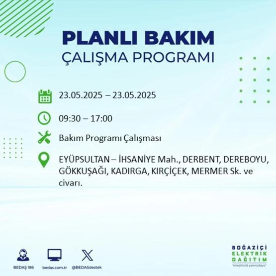 58 YERDE ELEKTRİKLER KESİK: 23 Mayıs İstanbul Elektrik Kesintisi Ne Zaman Bitecek İstanbulda Elektrikler Ne Zaman Gelecek BEDAŞ AYEDAŞ Elektrik Arıza Sorgulama