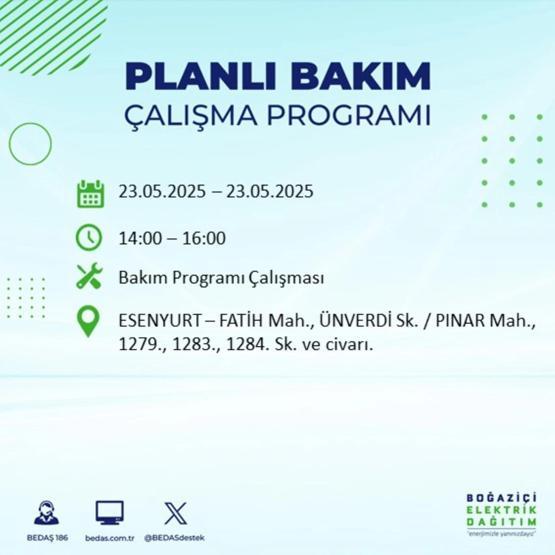 58 YERDE ELEKTRİKLER KESİK: 23 Mayıs İstanbul Elektrik Kesintisi Ne Zaman Bitecek İstanbulda Elektrikler Ne Zaman Gelecek BEDAŞ AYEDAŞ Elektrik Arıza Sorgulama