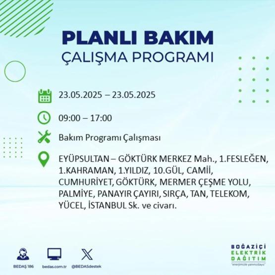 58 YERDE ELEKTRİKLER KESİK: 23 Mayıs İstanbul Elektrik Kesintisi Ne Zaman Bitecek İstanbulda Elektrikler Ne Zaman Gelecek BEDAŞ AYEDAŞ Elektrik Arıza Sorgulama