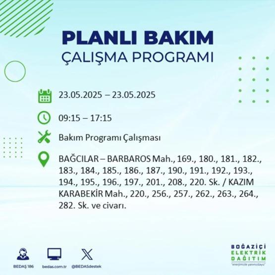 58 YERDE ELEKTRİKLER KESİK: 23 Mayıs İstanbul Elektrik Kesintisi Ne Zaman Bitecek İstanbulda Elektrikler Ne Zaman Gelecek BEDAŞ AYEDAŞ Elektrik Arıza Sorgulama