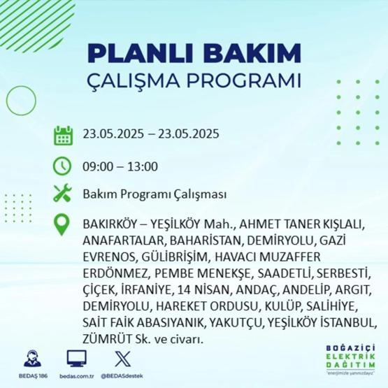 58 YERDE ELEKTRİKLER KESİK: 23 Mayıs İstanbul Elektrik Kesintisi Ne Zaman Bitecek İstanbulda Elektrikler Ne Zaman Gelecek BEDAŞ AYEDAŞ Elektrik Arıza Sorgulama