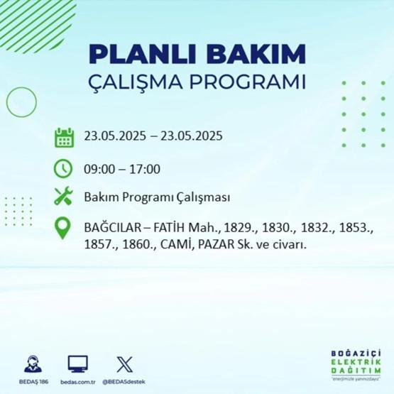 58 YERDE ELEKTRİKLER KESİK: 23 Mayıs İstanbul Elektrik Kesintisi Ne Zaman Bitecek İstanbulda Elektrikler Ne Zaman Gelecek BEDAŞ AYEDAŞ Elektrik Arıza Sorgulama