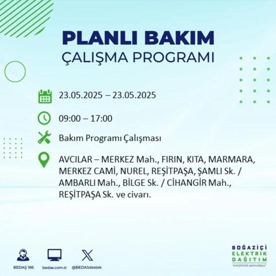 58 YERDE ELEKTRİKLER KESİK: 23 Mayıs İstanbul Elektrik Kesintisi Ne Zaman Bitecek İstanbulda Elektrikler Ne Zaman Gelecek BEDAŞ AYEDAŞ Elektrik Arıza Sorgulama