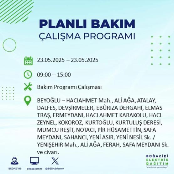 58 YERDE ELEKTRİKLER KESİK: 23 Mayıs İstanbul Elektrik Kesintisi Ne Zaman Bitecek İstanbulda Elektrikler Ne Zaman Gelecek BEDAŞ AYEDAŞ Elektrik Arıza Sorgulama