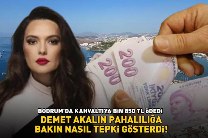 Kahvaltıya 1.850 TL ödedi Demet Akalın, Bodrumdaki pahalılığa bakın nasıl tepki gösterdi