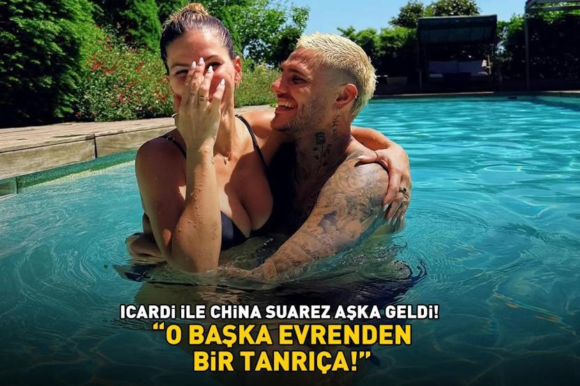 Galatasarayın yıldızı Icardi ile China Suarez havuzda aşka geldi O BAŞKA EVRENDEN BİR TANRIÇA