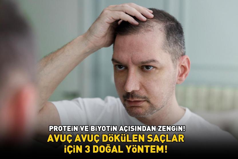 Avuç avuç dökülen saçlar için 3 doğal yöntem Protein ve biyotin açısından zengin Daha canlı bir görünüm sağlıyor, kepeği önlüyor