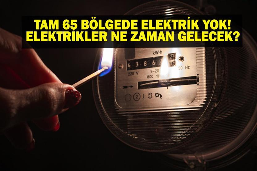 65 BÖLGEDE ELEKTRİK YOK 26 Mayıs İstanbul Elektrik Kesintisi Ne Zaman Bitecek İstanbulda Elektrikler Ne Zaman Gelecek BEDAŞ AYEDAŞ Elektrik Arıza Sorgulama