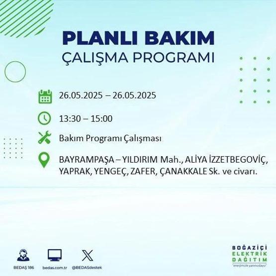 65 BÖLGEDE ELEKTRİK YOK 26 Mayıs İstanbul Elektrik Kesintisi Ne Zaman Bitecek İstanbulda Elektrikler Ne Zaman Gelecek BEDAŞ AYEDAŞ Elektrik Arıza Sorgulama