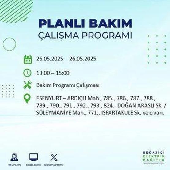 65 BÖLGEDE ELEKTRİK YOK 26 Mayıs İstanbul Elektrik Kesintisi Ne Zaman Bitecek İstanbulda Elektrikler Ne Zaman Gelecek BEDAŞ AYEDAŞ Elektrik Arıza Sorgulama